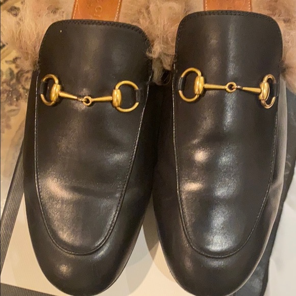 gucci princetown fur mule